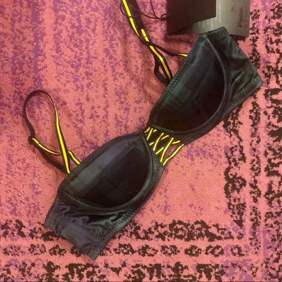 Puma x Fenty by Rihanna plaid satin bra - Picture 7 of 14